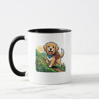 Caneca Aventura de Caminha de Cachorrinho Retriever Doura