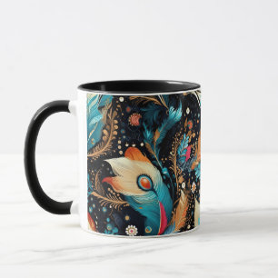 Caneca Aventura de Foguete Cósmico Vibrante