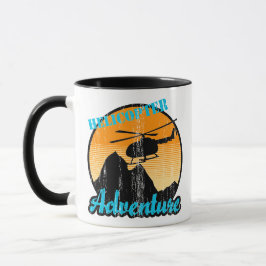 Caneca Aventura de Helicóptero Retroativo