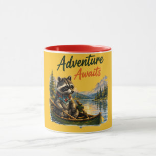Caneca Aventura de Verão Aguarda Férias Perfeitas