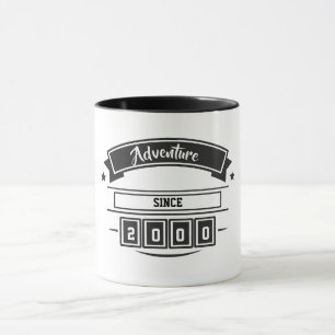 Caneca Aventura Desde [Ano] Café Personalizado 
