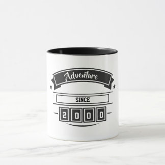 Caneca Aventura Desde [Ano] Café Personalizado 