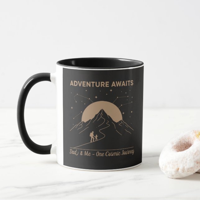 Caneca Aventura do Pai Cósmico & Eu (Com Donut)
