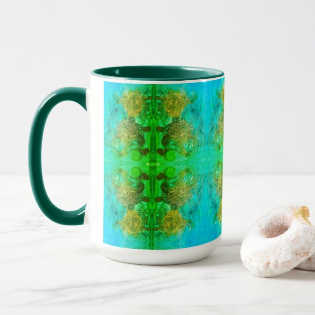 Caneca Aventura verde asteca (Com Donut)