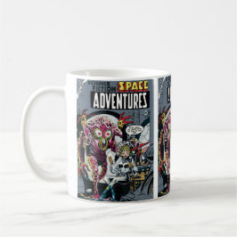 Caneca Aventuras Espaciais #12 Funny 50s Retro Cômico de 