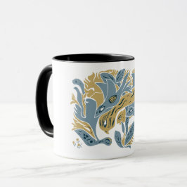 Caneca Aves Aestéticas emaranhadas TWArt 12-Tertonas