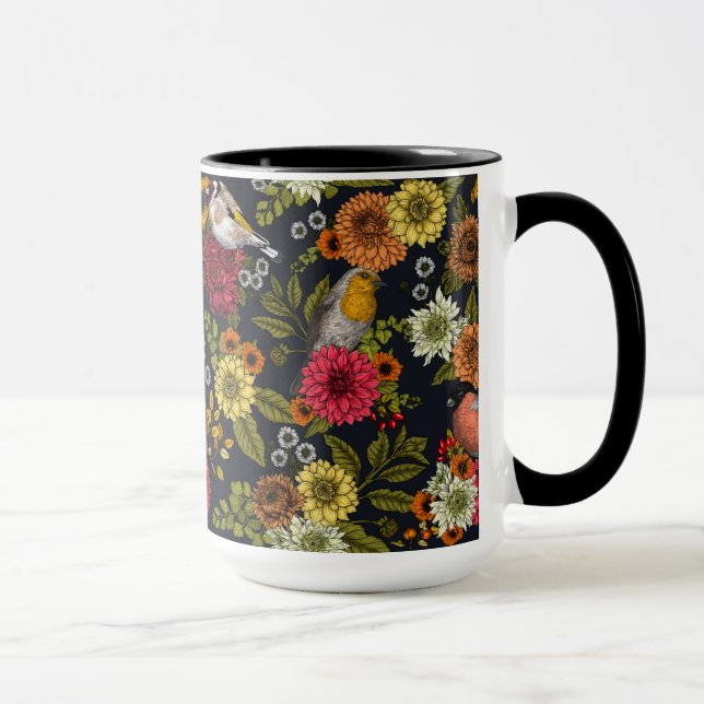 Caneca Aves e flores do jardim 2 (Direita)