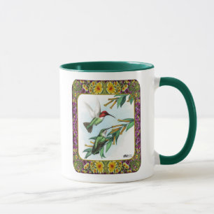 Caneca Aves e Flores Hummingbird #4
