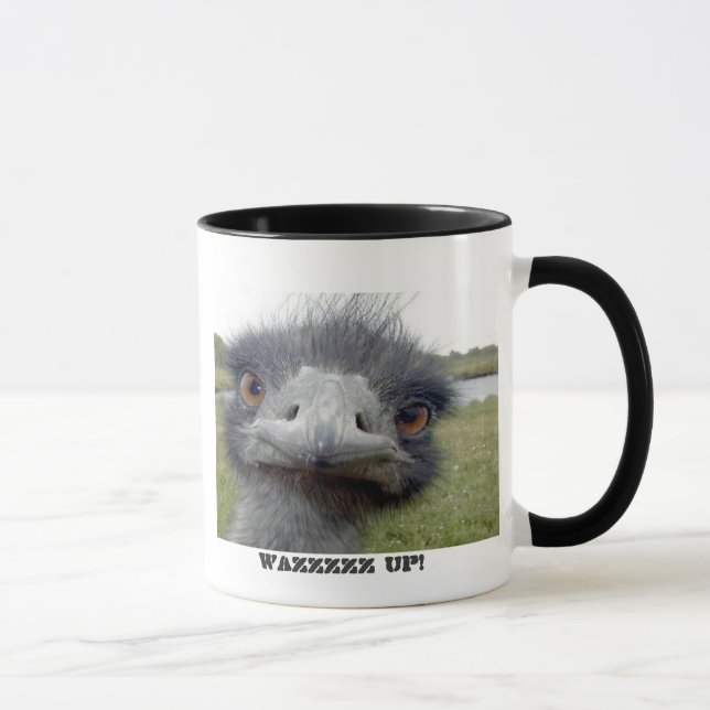 Caneca Avestruz cinzenta (Direita)