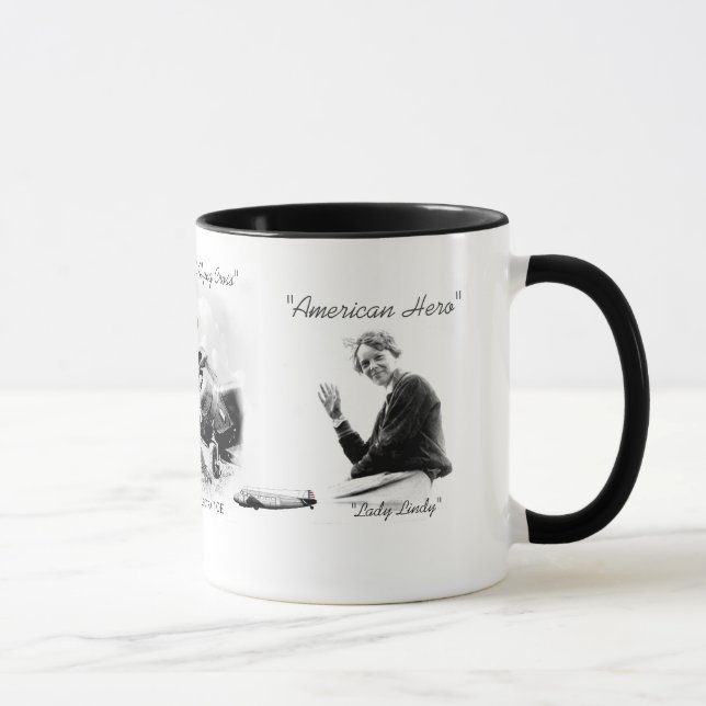 Caneca Aviador de Amelia Earhart (Direita)