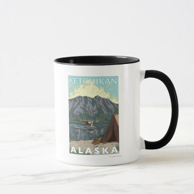 Caneca Avião Bush e Pesca - Ketchikan, Alaska (Direita)