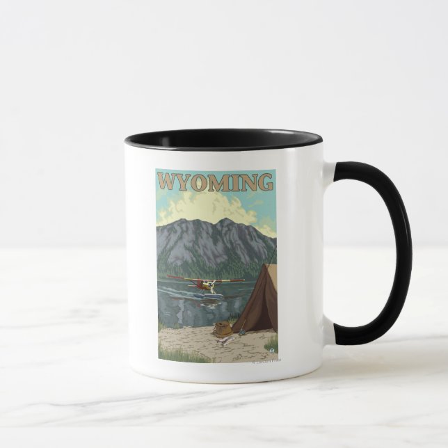 Caneca Avião Bush e Pesca - Wyoming (Direita)