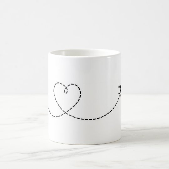 Caneca Avião Coração
