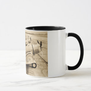 Caneca Aviões de combate do vintage WWII de Seversky P-3
