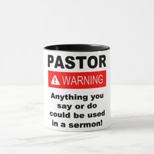 Caneca Aviso do Pastor