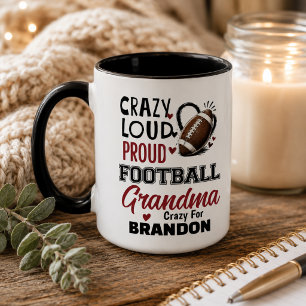 Caneca Avó de Futebol Louca Orgulhosa e Barulhenta 