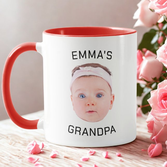 Caneca Avô Deu Mug, Cara De Bebê Personalizada, Presente  (Criador carregado)