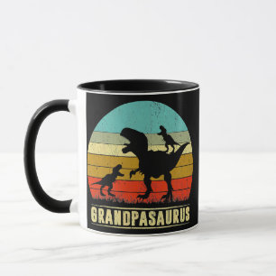 Caneca Avô Dinossauro Avô 2 Dois Filhos