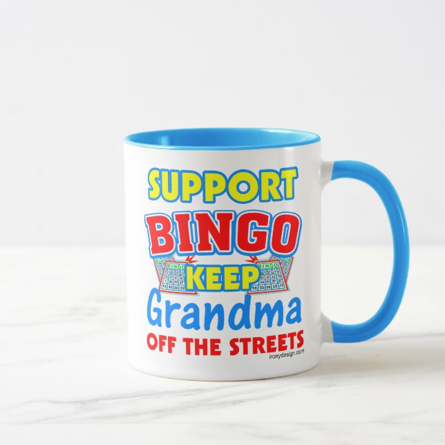 Caneca Avó do Bingo do apoio (Direita)