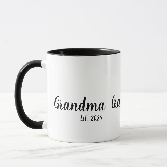 Caneca Avó Estabeleceu Novo Presente de Avó (Esquerda)