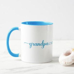 Caneca Avô Estabelecido Azul e Branco com dois tons