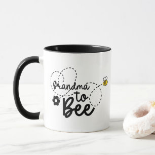 Caneca Avó fofa para arte de palavra de abelha