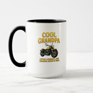 Caneca Avô legal - Presente de motocicleta para o avô"