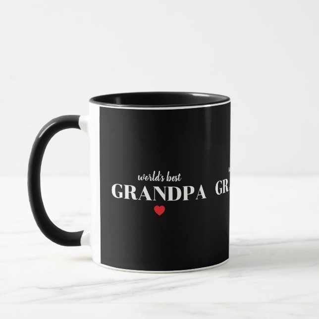 Caneca Avô Mais Querido do Mundo Presente Personalizado P (Esquerda)