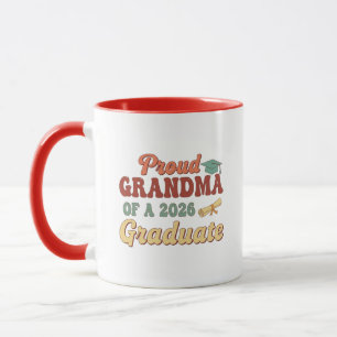 Caneca Avó Orgulhosa de uma Turma de Graduado Sênior de 2
