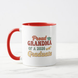 Caneca Avó Orgulhosa de uma Turma de Graduado Sênior de 2