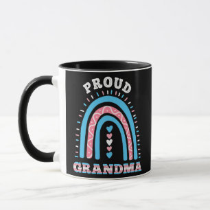Caneca Avó Orgulhosa Transgênero Boho Arco-íris
