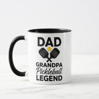 Caneca Avô Pai Lendário de Pickleball Engraçado