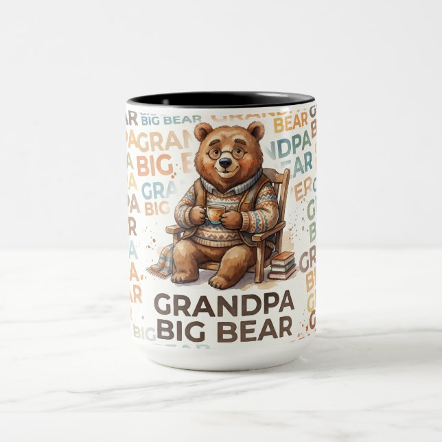 Caneca Avô Urso Majestoso design (Centro)