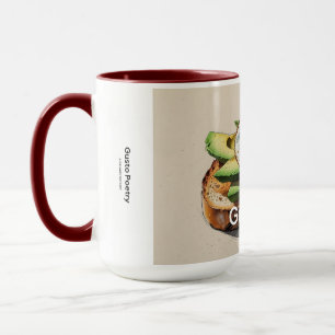 Caneca Avocado e Ovo Brancos Gusto Poesia