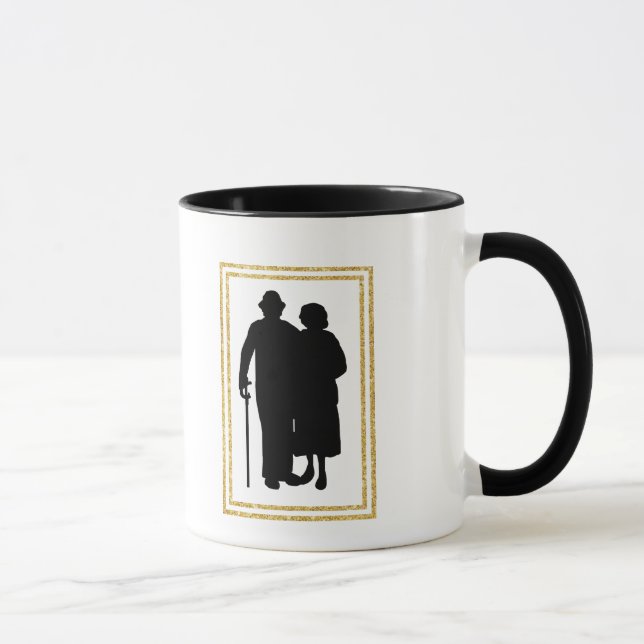Caneca Avós Silhouette Names Mug (Direita)