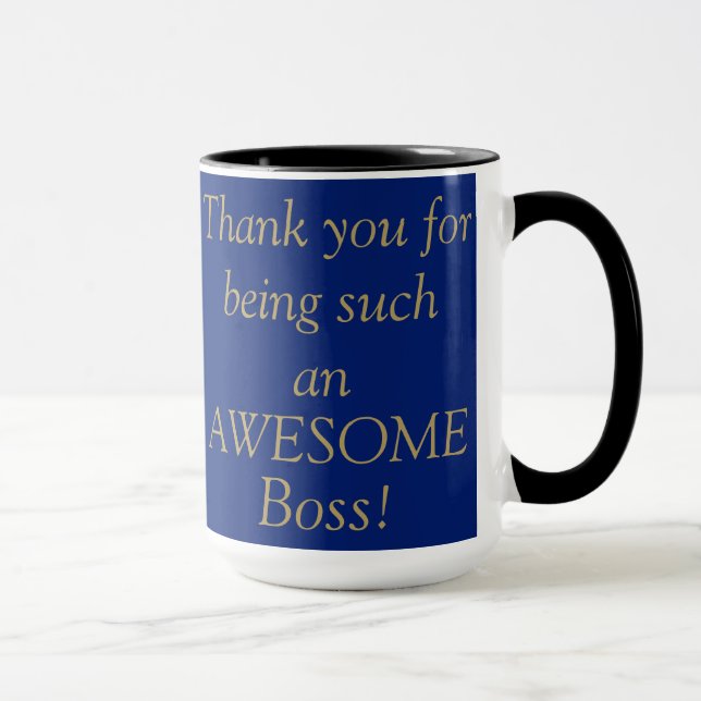 Caneca "AWESOME BOSS" Café do chefe/Tea Mug (Direita)