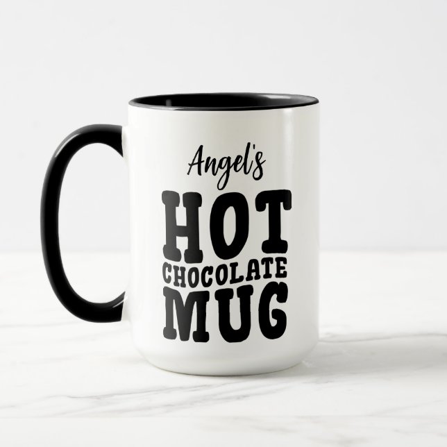 Caneca Awesome Your Name (So-And-So's) Hot Chocolate  (Esquerda)