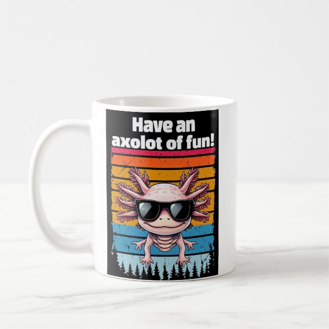 Caneca Axolote de Diversão - Caneca de Café de Axo (Esquerda)