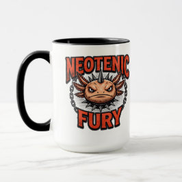 Caneca Axolote de skate radical estilo retrô anos 90 néon