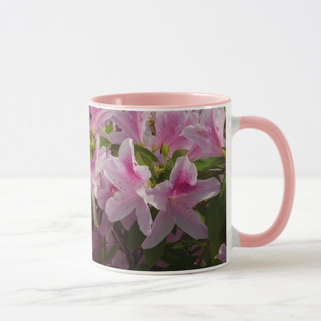 Caneca Azalea Bush Primavera Floral rosa (Direita)