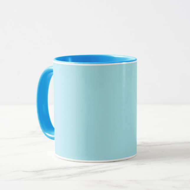 Caneca Azul Blizzard (cor sólida)   (Frente Esquerda)
