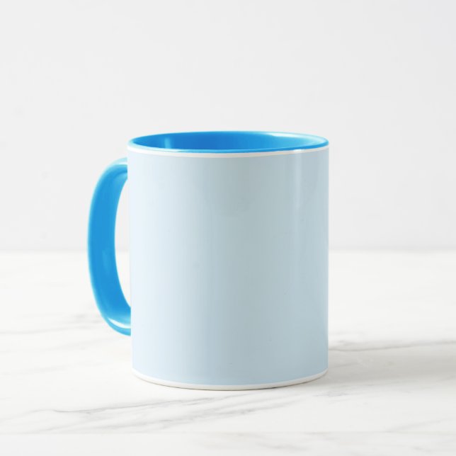 Caneca Azul Claro (Frente Esquerda)