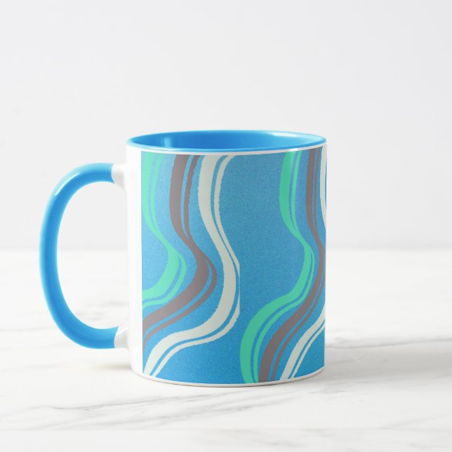 Caneca Azul Colorida (Esquerda)
