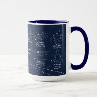 Caneca azul de 15 oz Marin County Night Sky