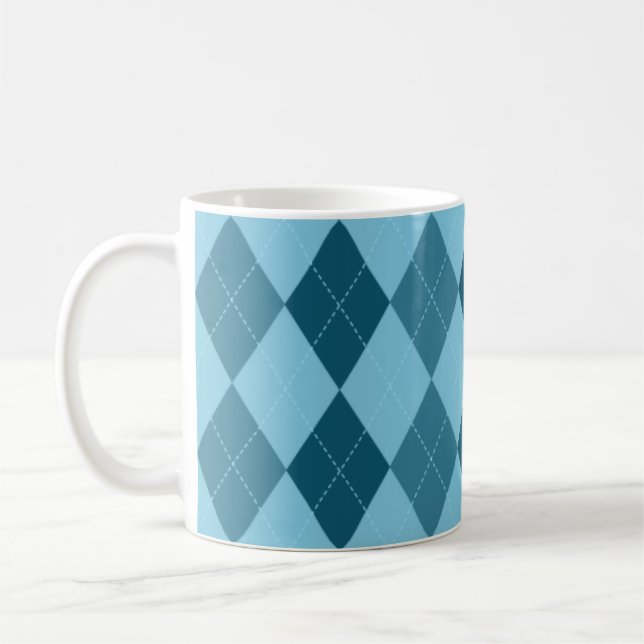 Caneca azul de Argyle (Esquerda)