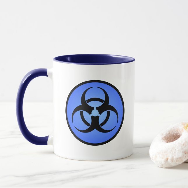 Caneca Azul de Bioperigo (Com Donut)