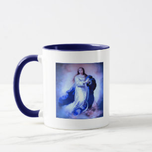 Caneca Azul de Conceito Imaculado