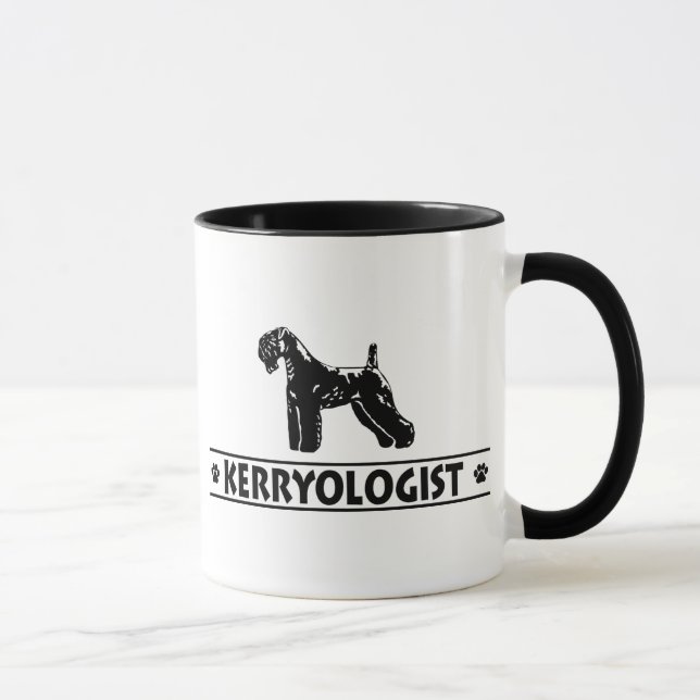 Caneca Azul de Kerry cómico Terrier (Direita)