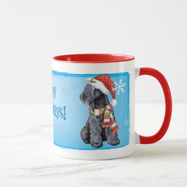 Caneca Azul de Kerry feliz Terrier de Howliday (Direita)