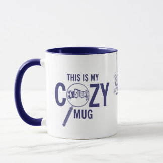 Caneca Azul de Mistério Aconchegante da Cozinha Fa